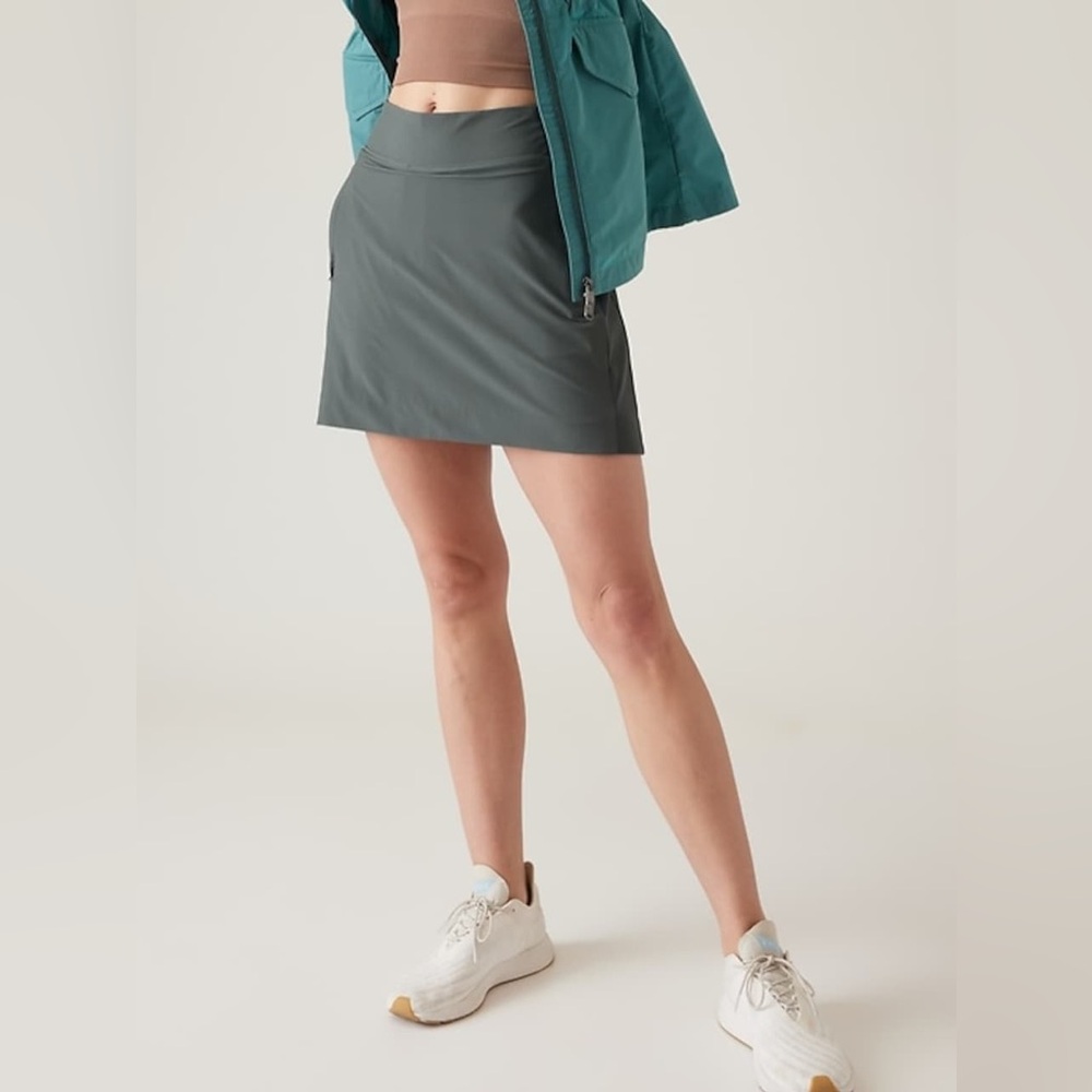Athleta Slate Green Mini Skort